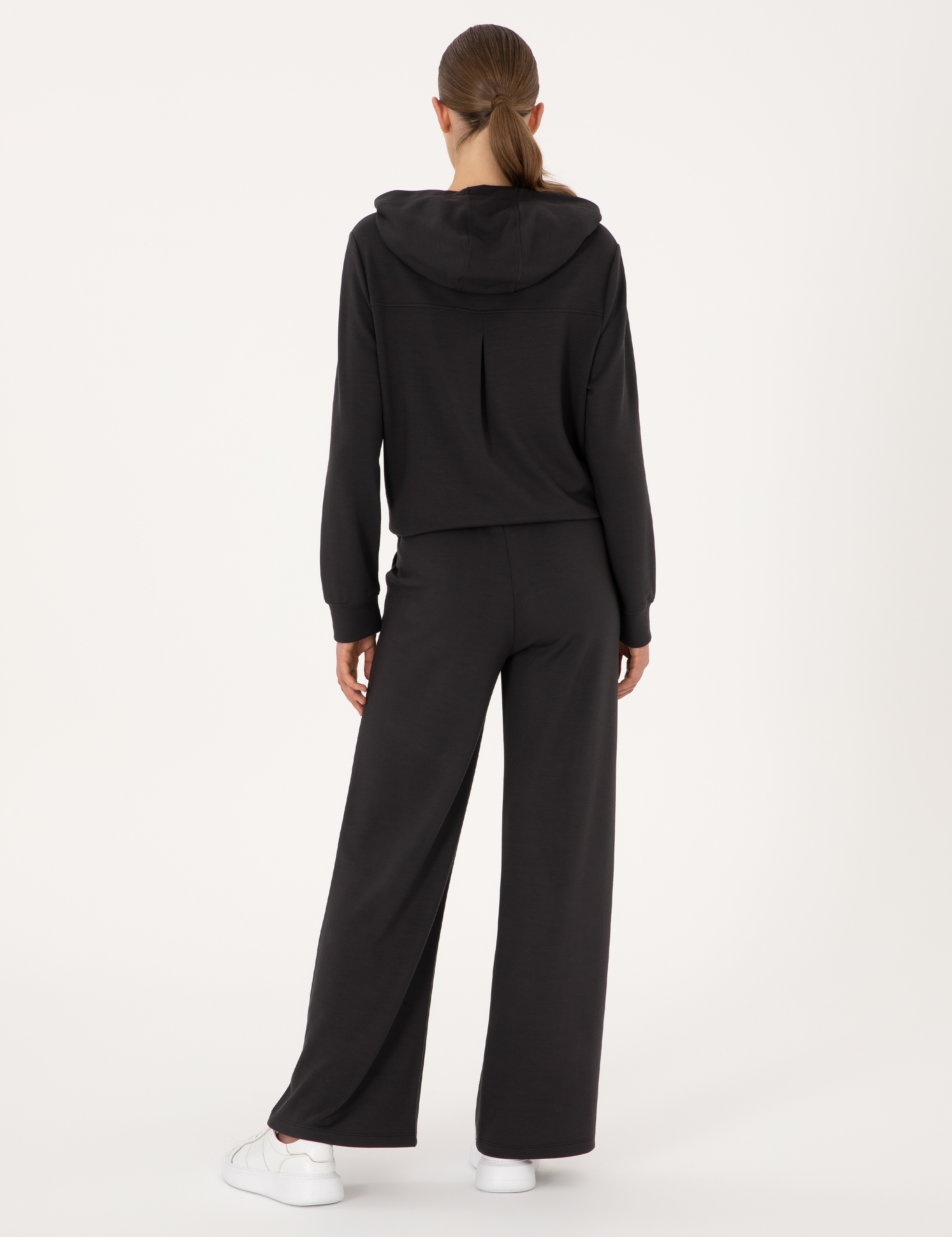 Antrasit Flare Fit Modal Karışımlı Eşofman Altı - Image 4