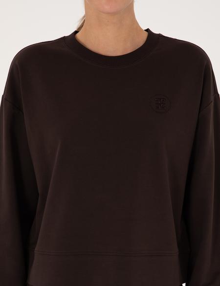 Kahverengi Oversize 2 İplik Sweatshirt - 50314963035