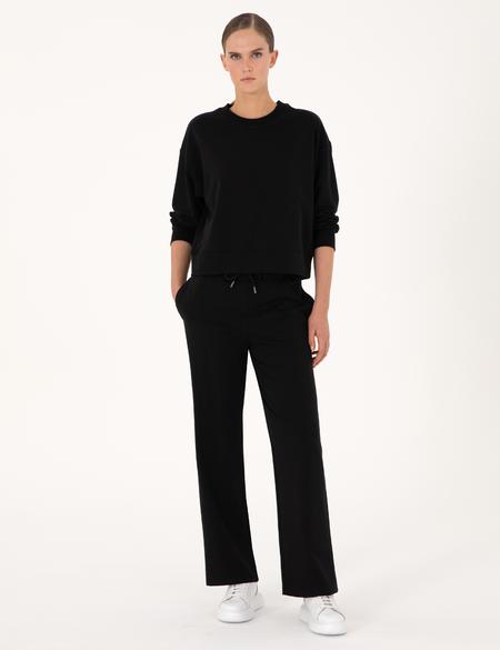 Siyah Loose Fit Eşofman Altı - 50314964030