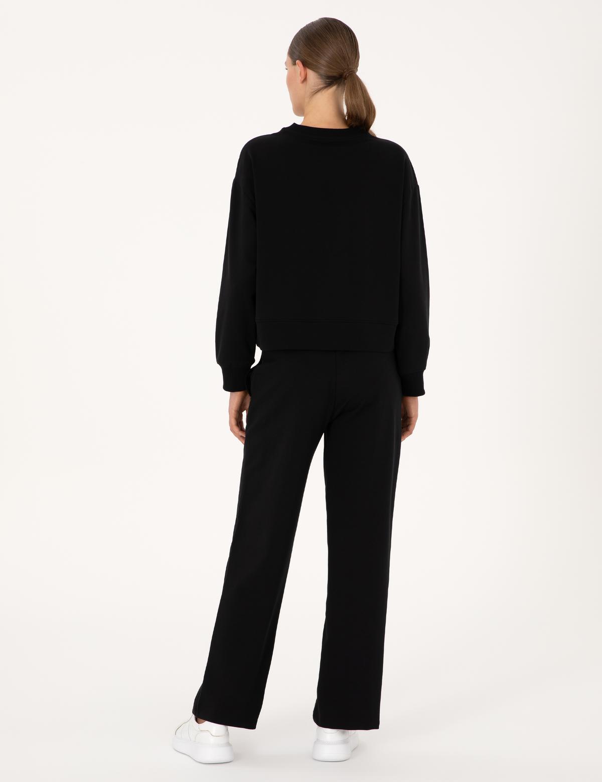 Siyah Loose Fit Eşofman Altı - 50314964030