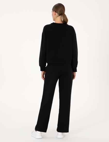 Siyah Loose Fit Eşofman Altı - 50314964030