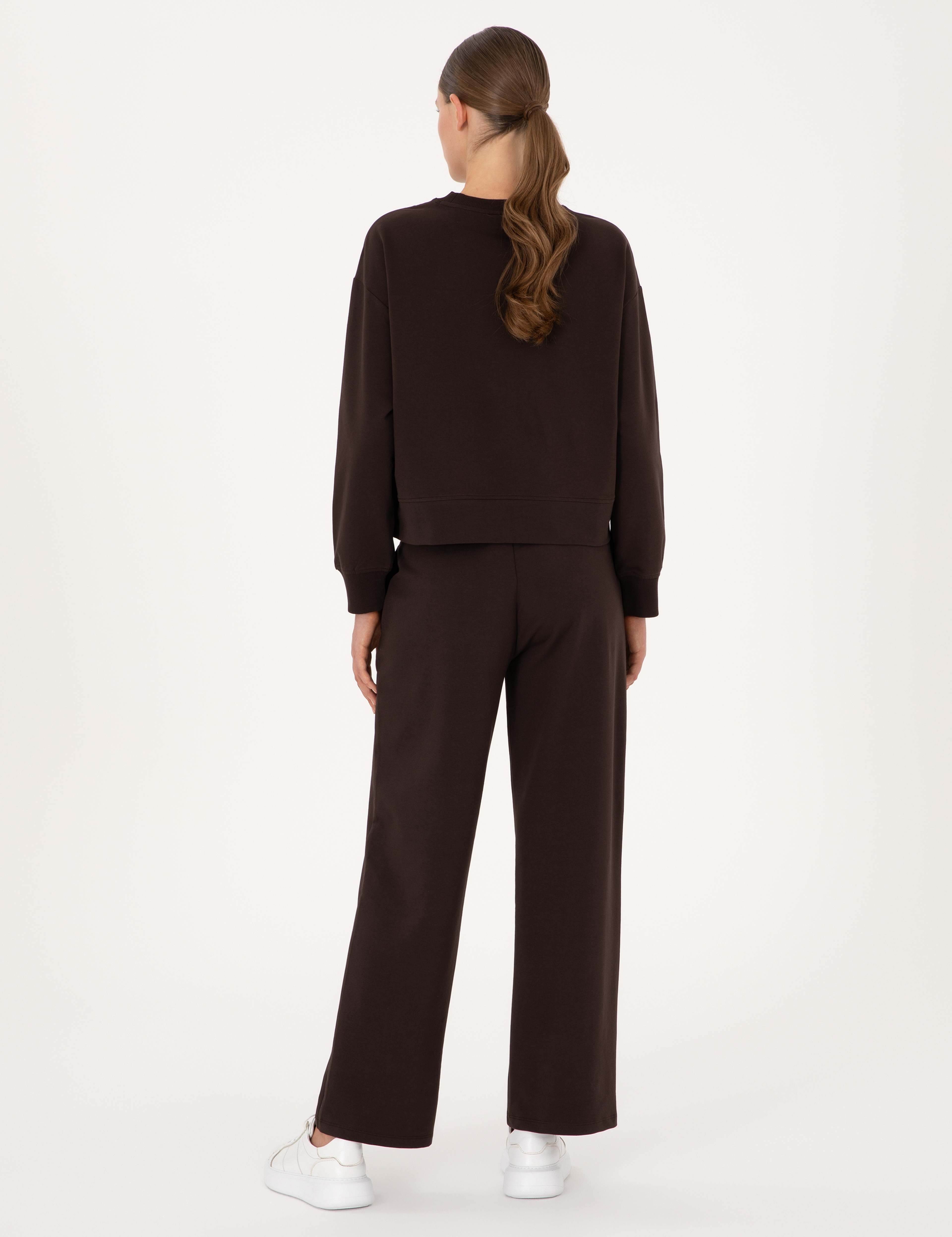 Kahverengi Loose Fit Eşofman Altı - Image 4