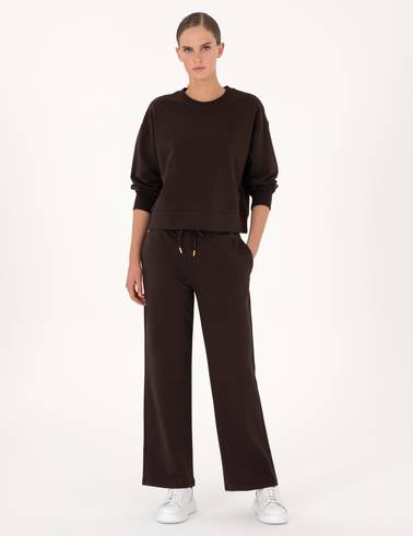 Kahverengi Loose Fit Eşofman Altı