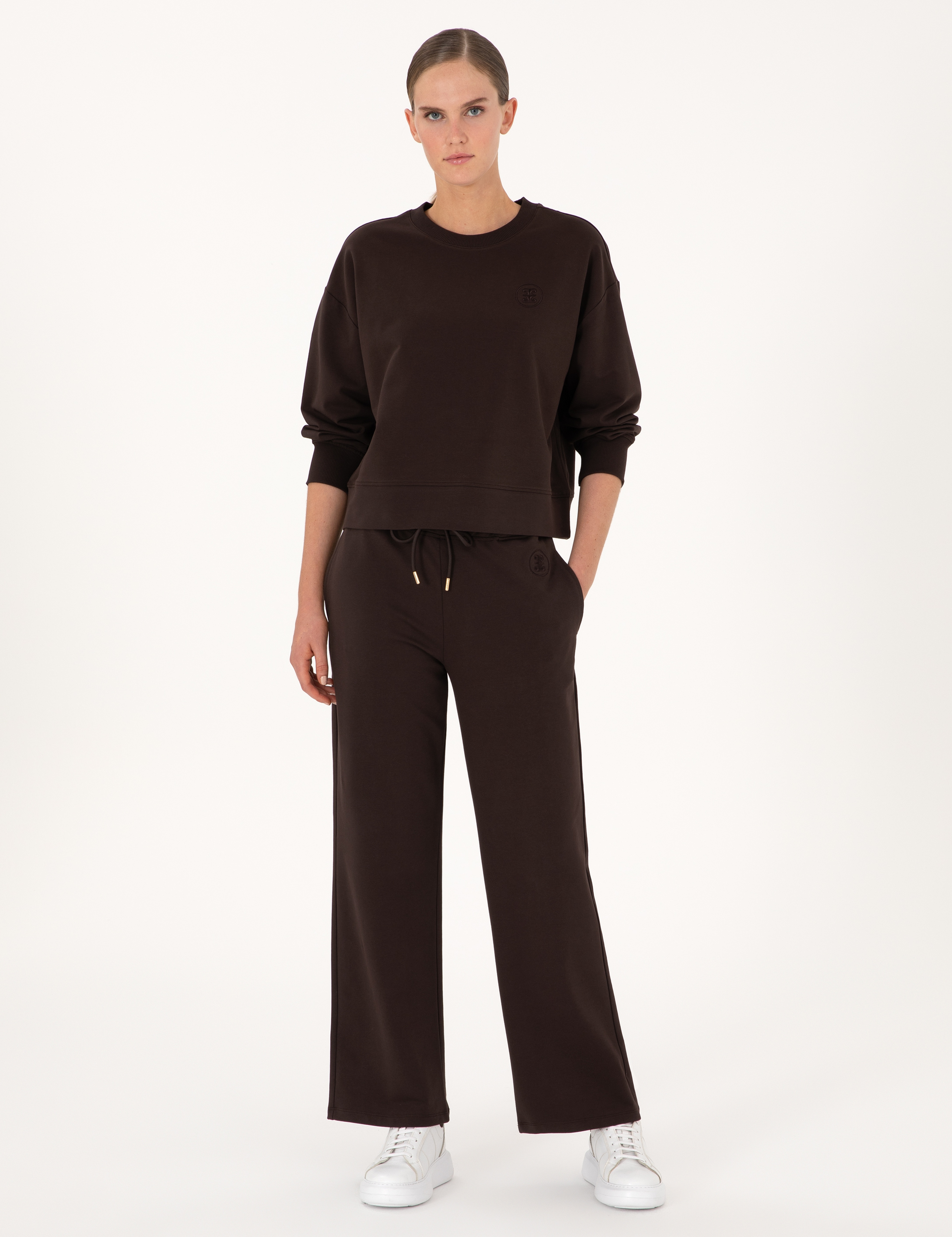 Kahverengi Loose Fit Eşofman Altı - Image 1