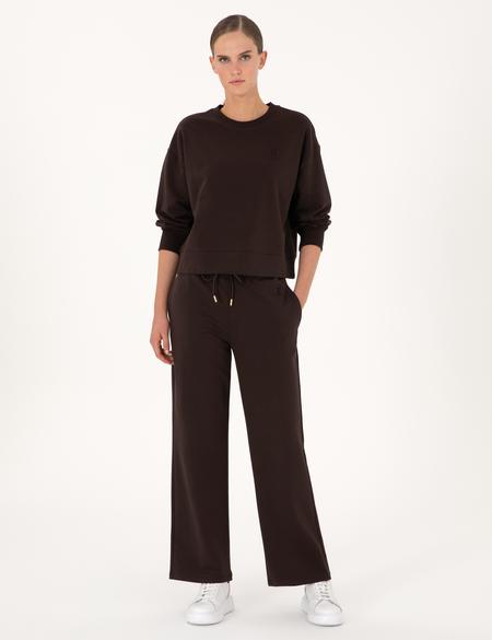 Kahverengi Loose Fit Eşofman Altı - 50314964022