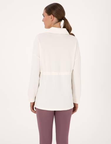 Ekru Oversize Sweatshirt