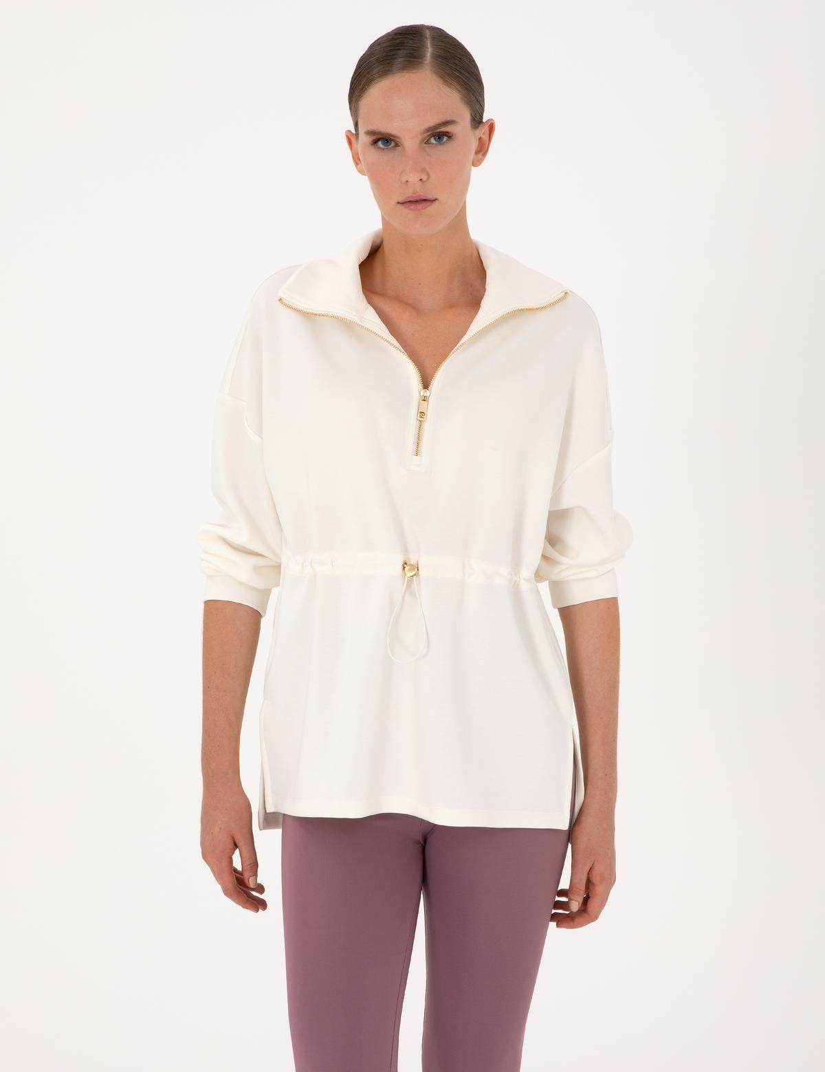 Ekru Oversize Sweatshirt