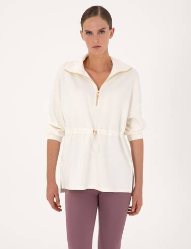 Ekru Oversize Sweatshirt