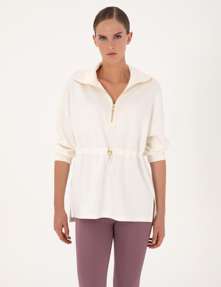 Ekru Oversize Sweatshirt