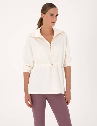 Ekru Oversize Sweatshirt