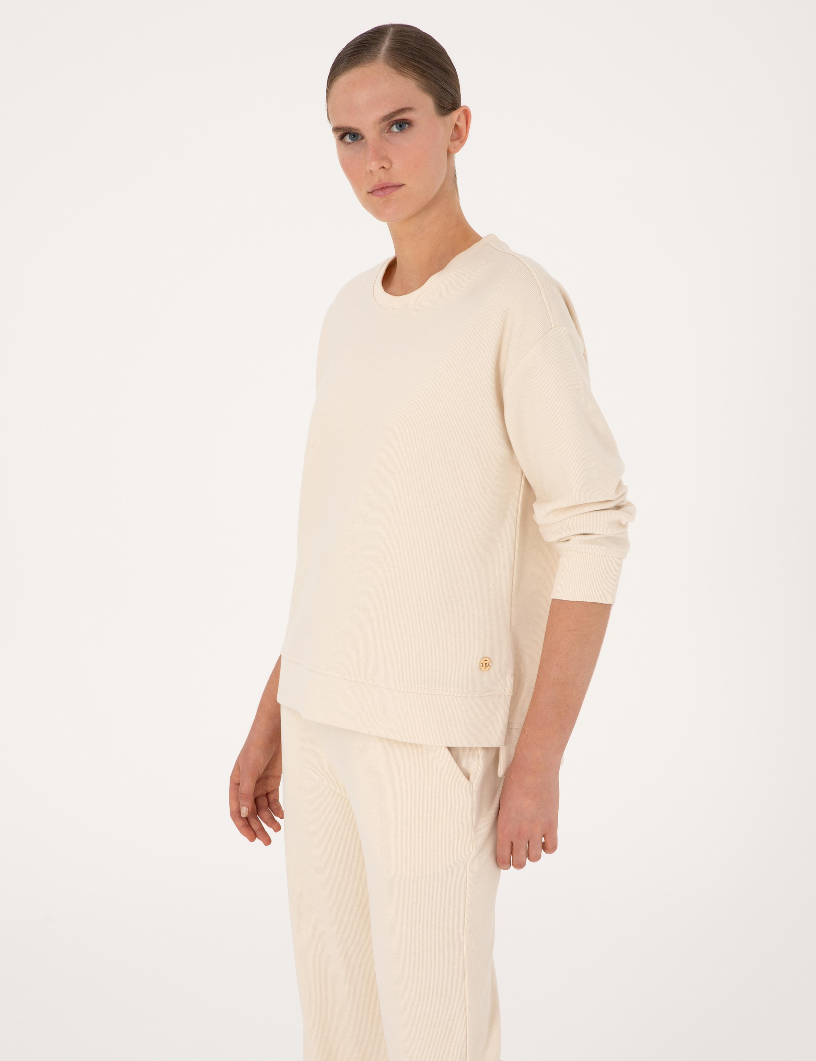 Ekru Oversize Sweatshirt