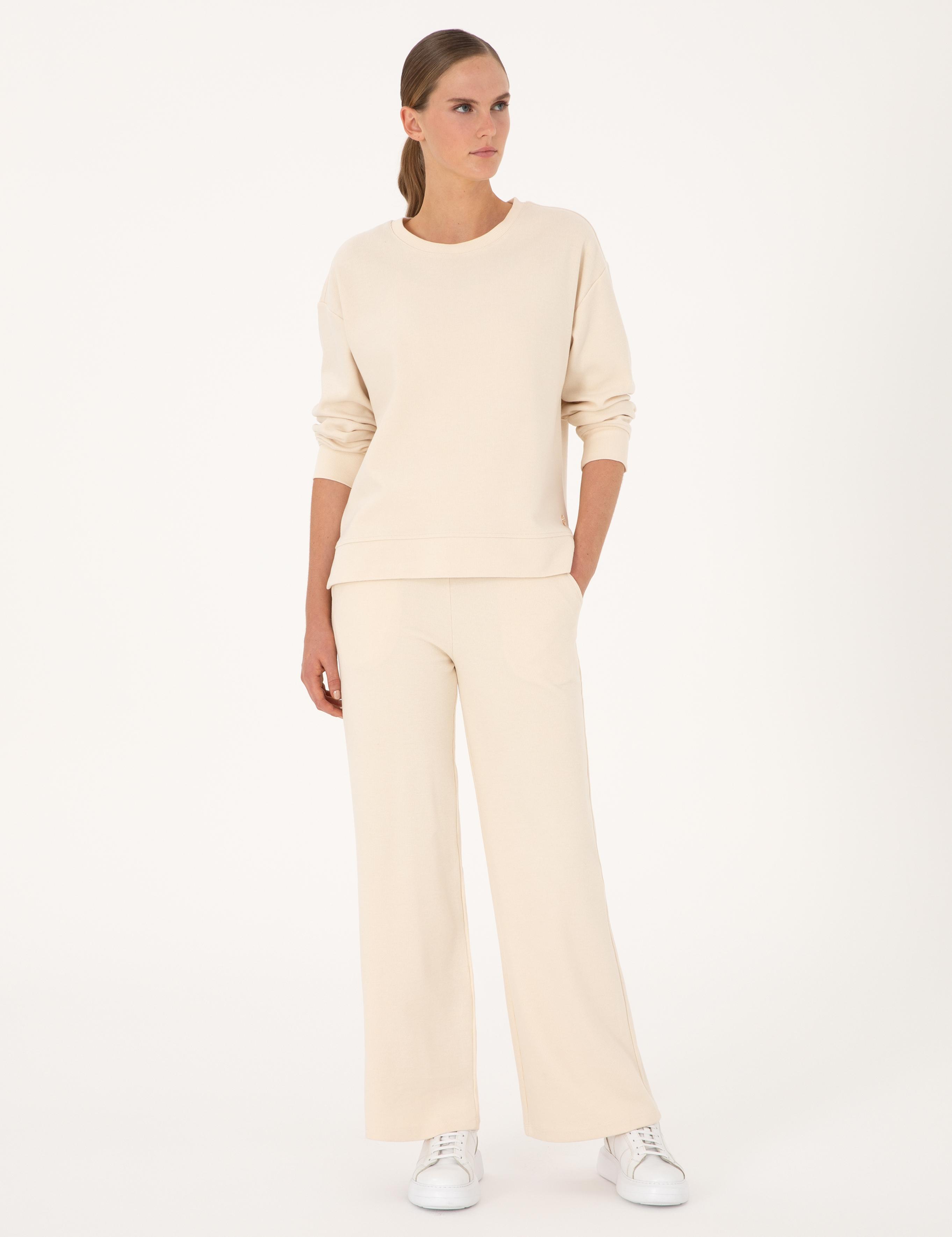 Ekru Oversize Sweatshirt