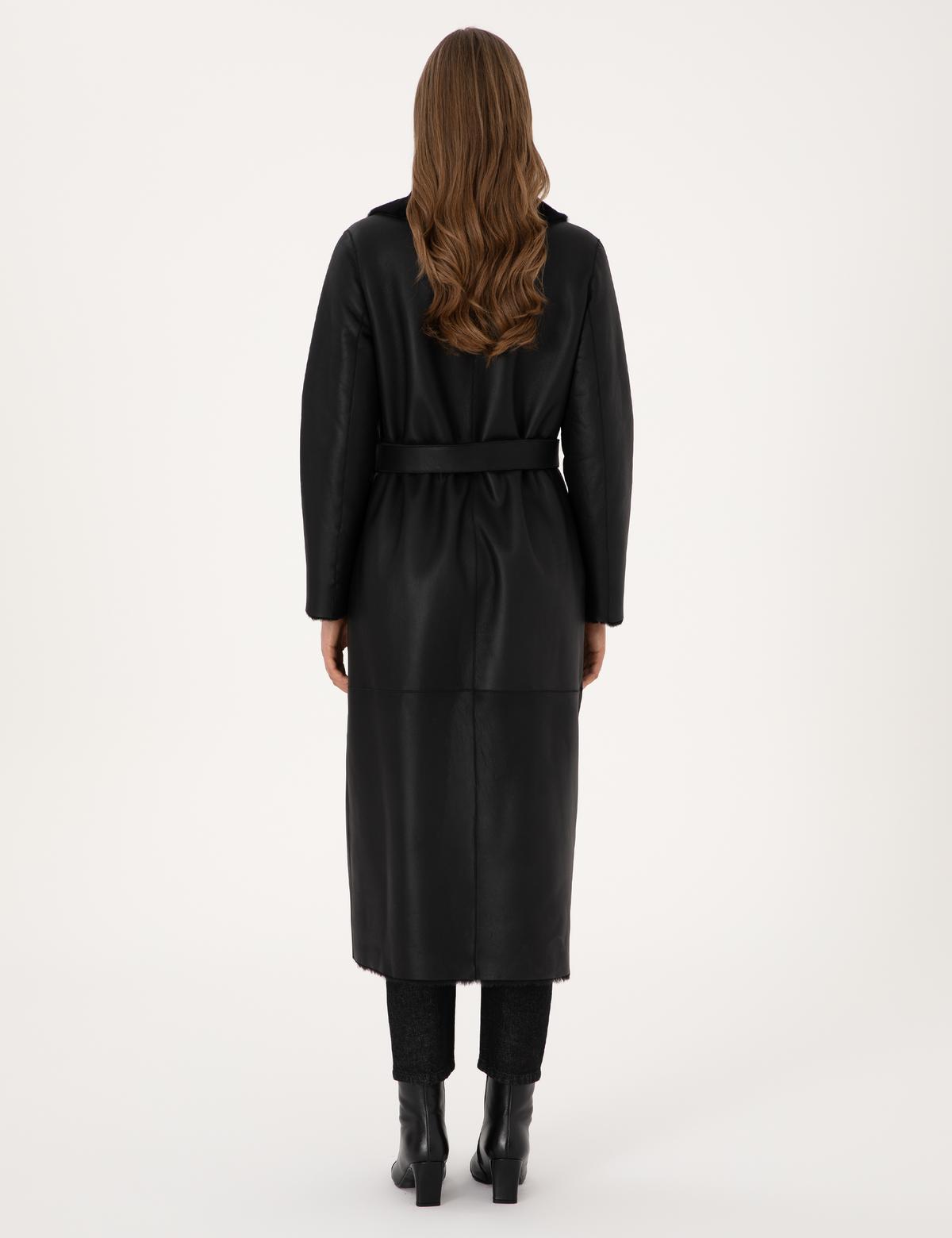 Siyah Regular Fit Deri Ceket - 50311211003