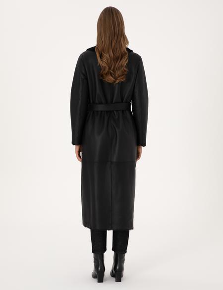 Siyah Regular Fit Deri Ceket - 50311211003