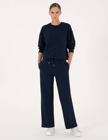 Lacivert Loose Fit Eşofman Altı