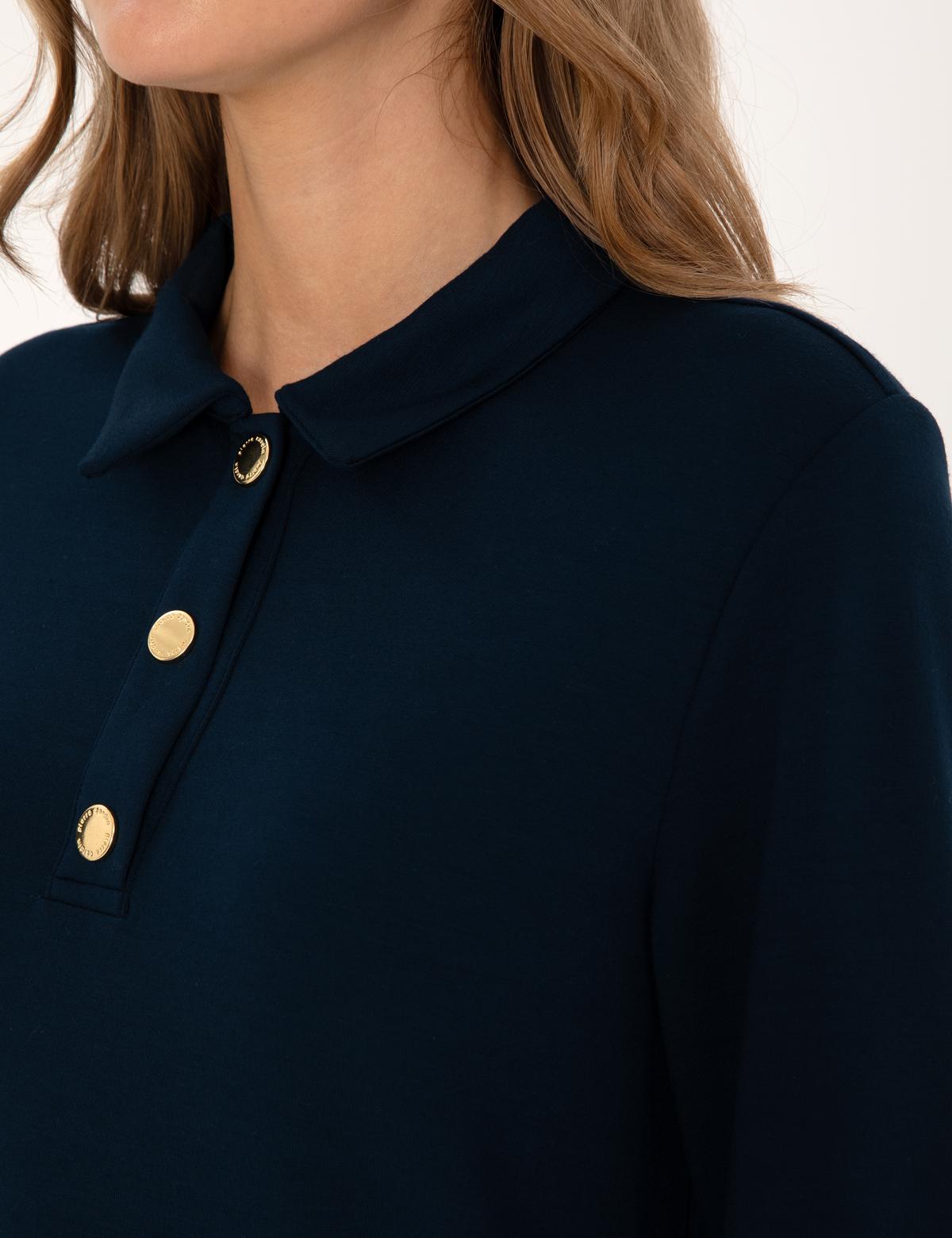 Lacivert A Kesim Modal Karışımlı Örme Elbise - 50315895016