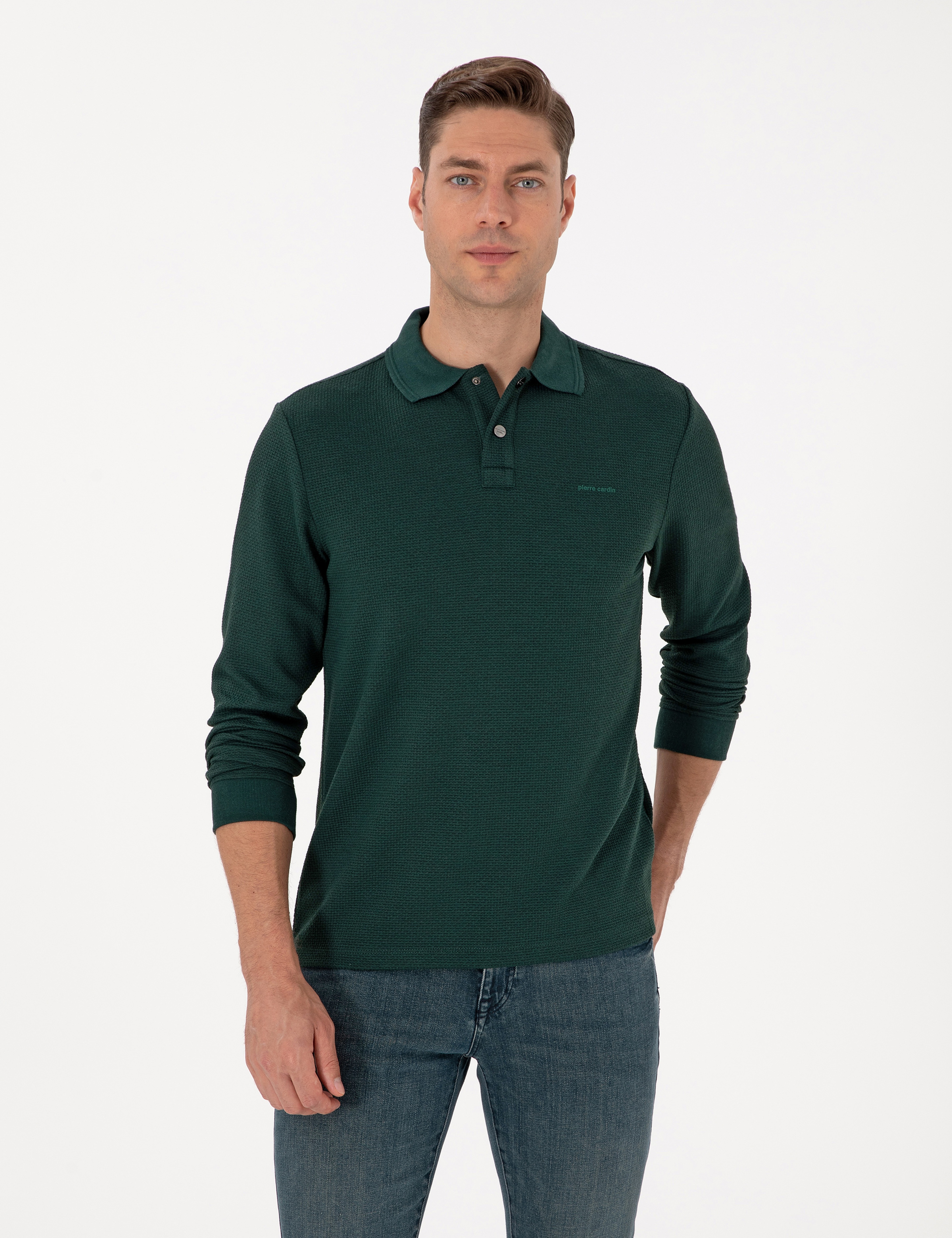 Koyu Yeşil Regular Fit Sweatshirt - Image 1