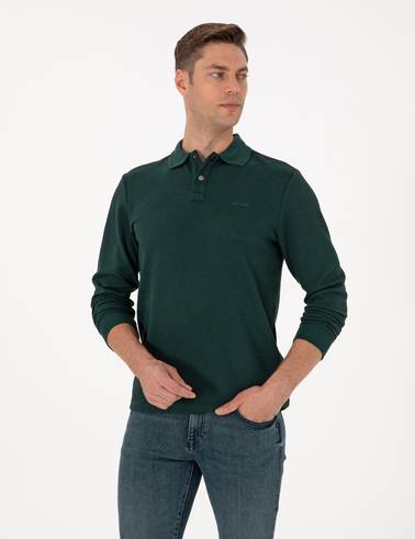 Koyu Yeşil Regular Fit Sweatshirt