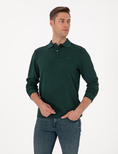 Koyu Yeşil Regular Fit Sweatshirt - 50293236077