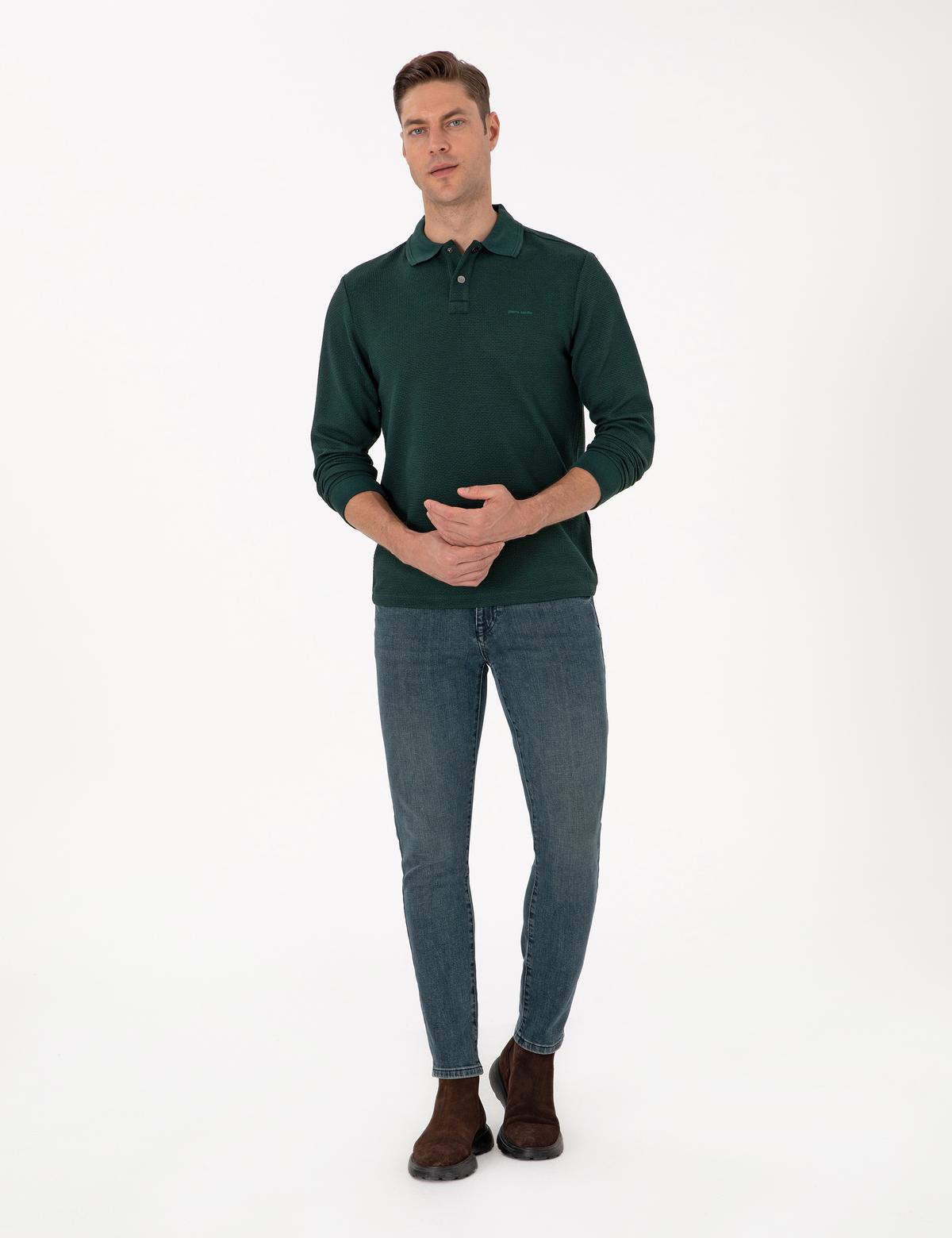 Koyu Yeşil Regular Fit Sweatshirt - 50293236077