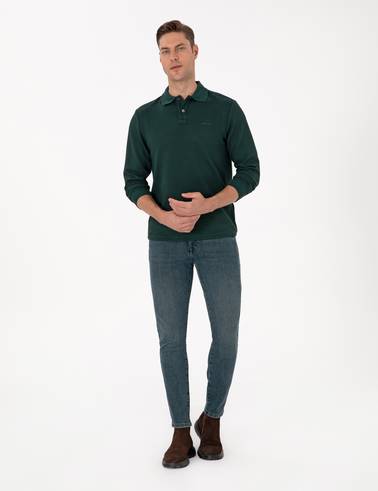Koyu Yeşil Regular Fit Sweatshirt