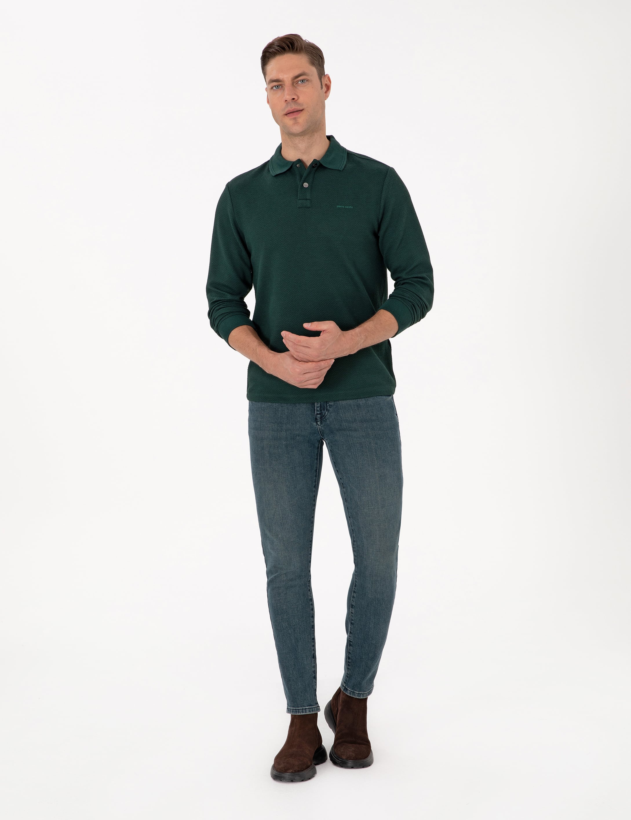 Koyu Yeşil Regular Fit Sweatshirt