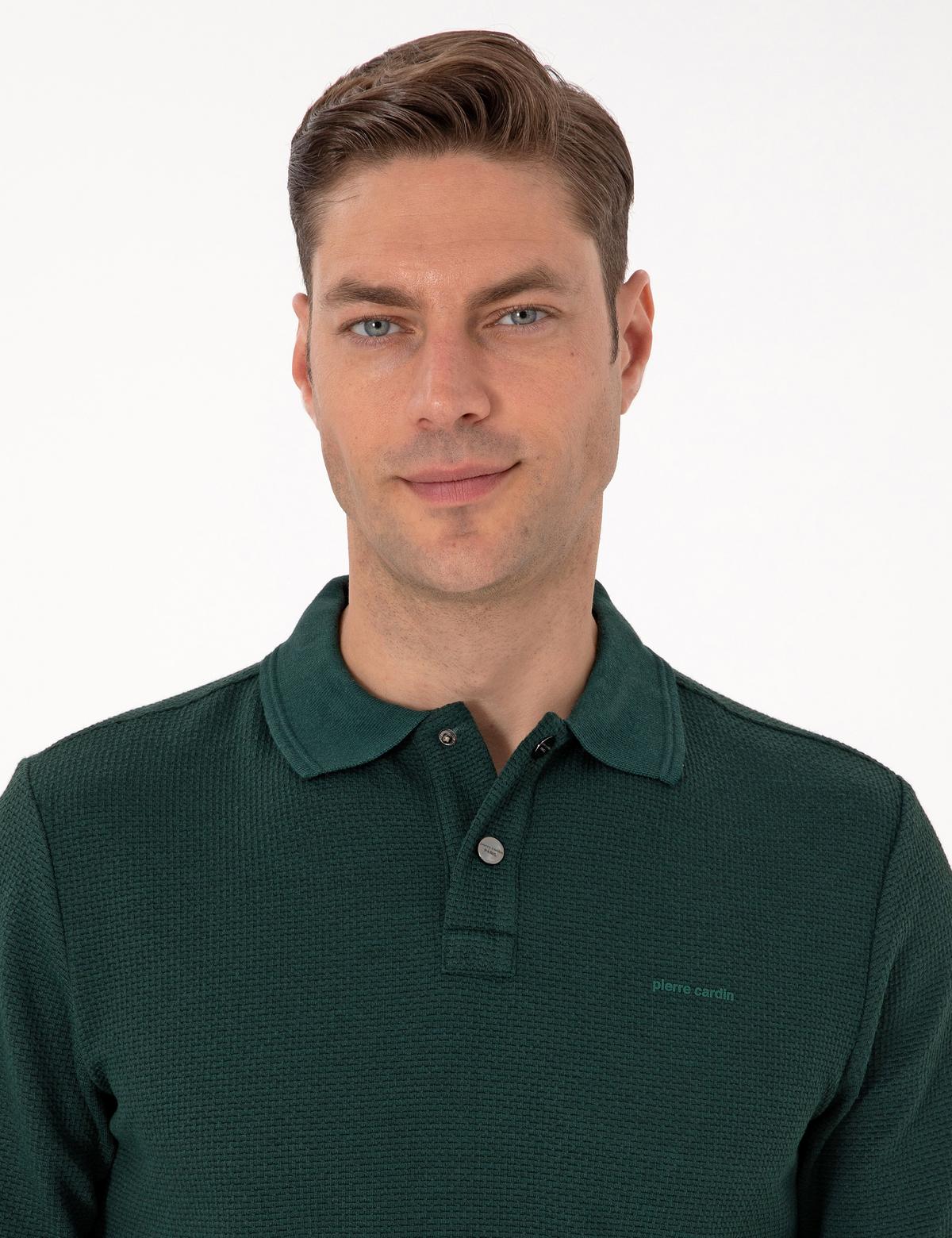 Koyu Yeşil Regular Fit Sweatshirt - 50293236077