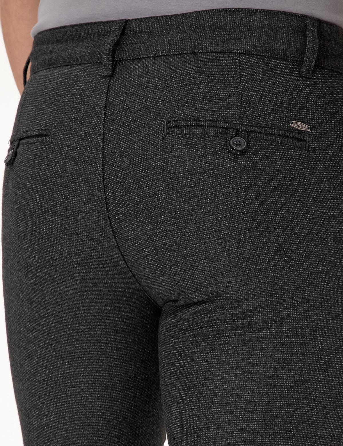 Antrasit Slim Fit Kordonlu Kanvas Pantolon - 50310829180