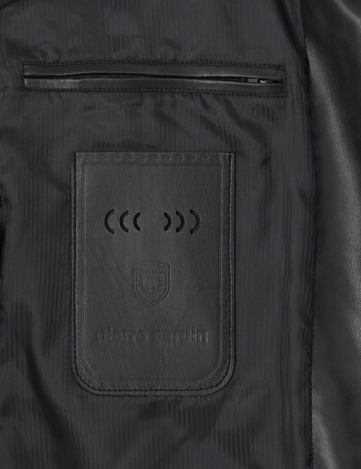 Siyah Suni Deri Ceket - 50318037001