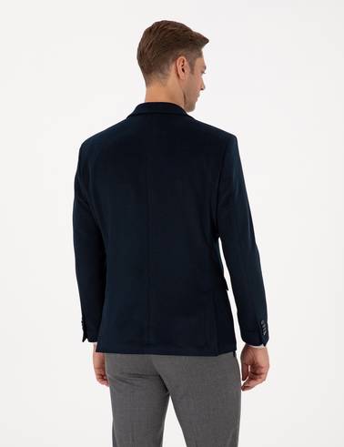 Lacivert Slim Fit Ceket