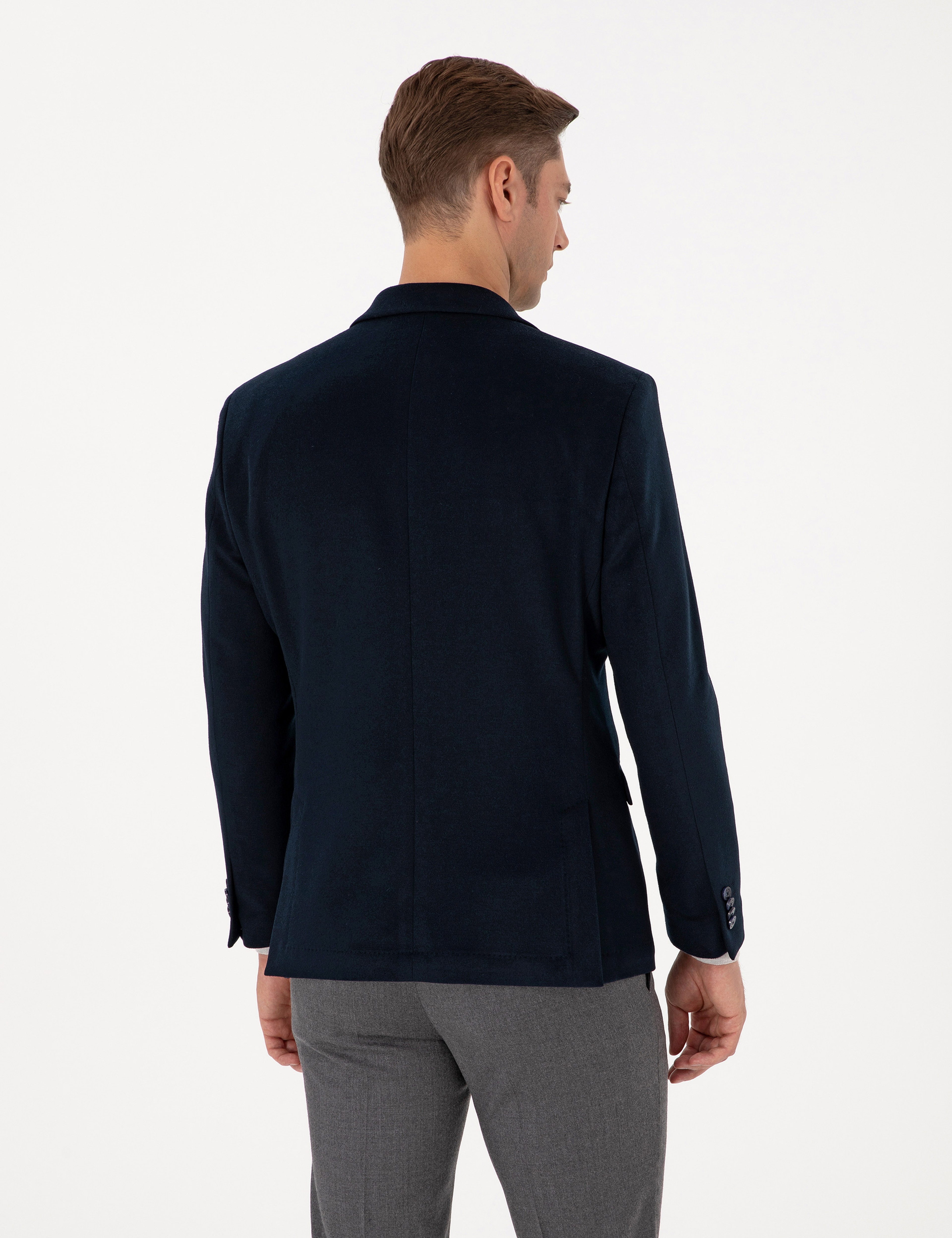 Lacivert Slim Fit Ceket