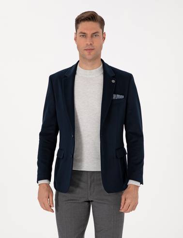 Lacivert Slim Fit Ceket