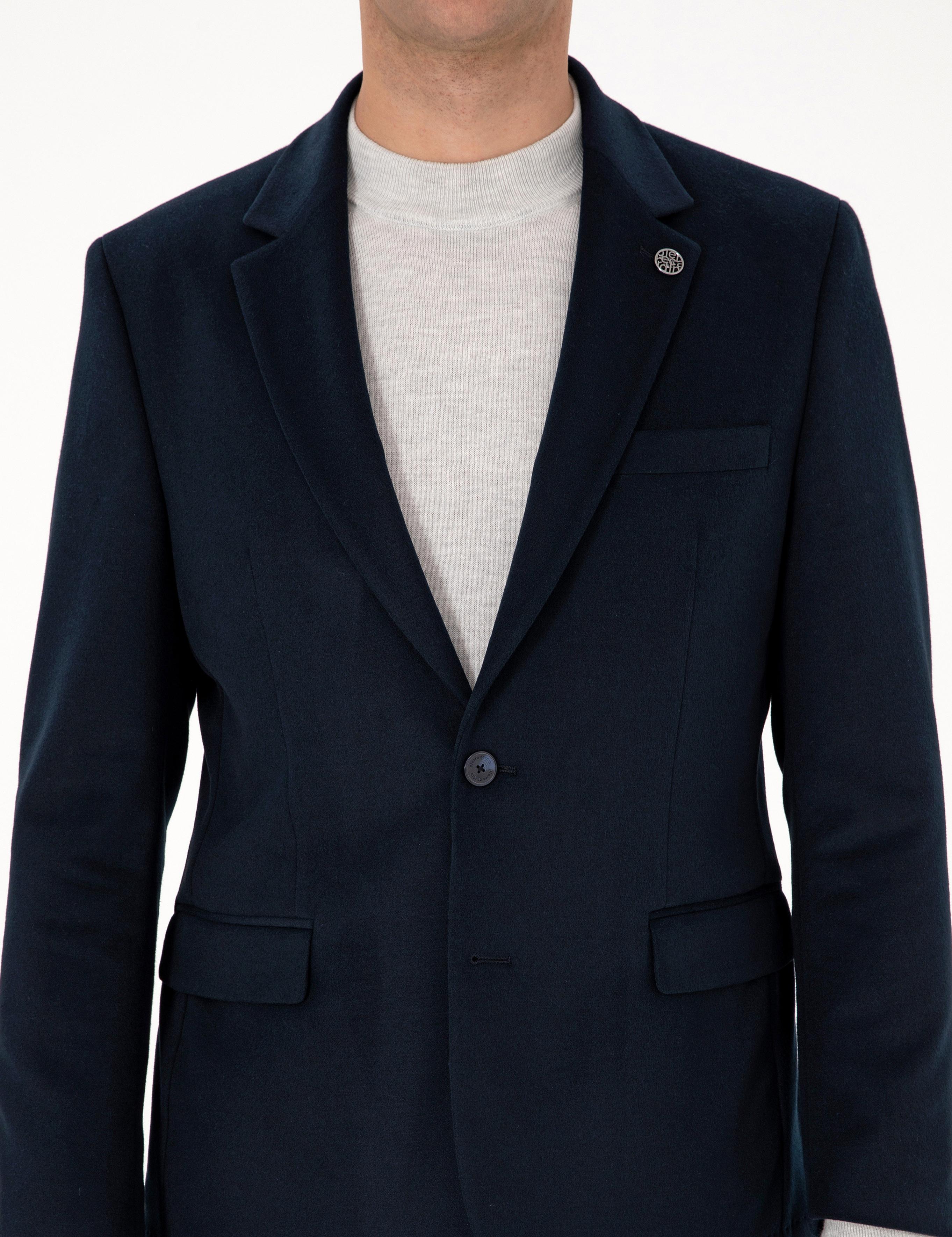 Lacivert Slim Fit Ceket