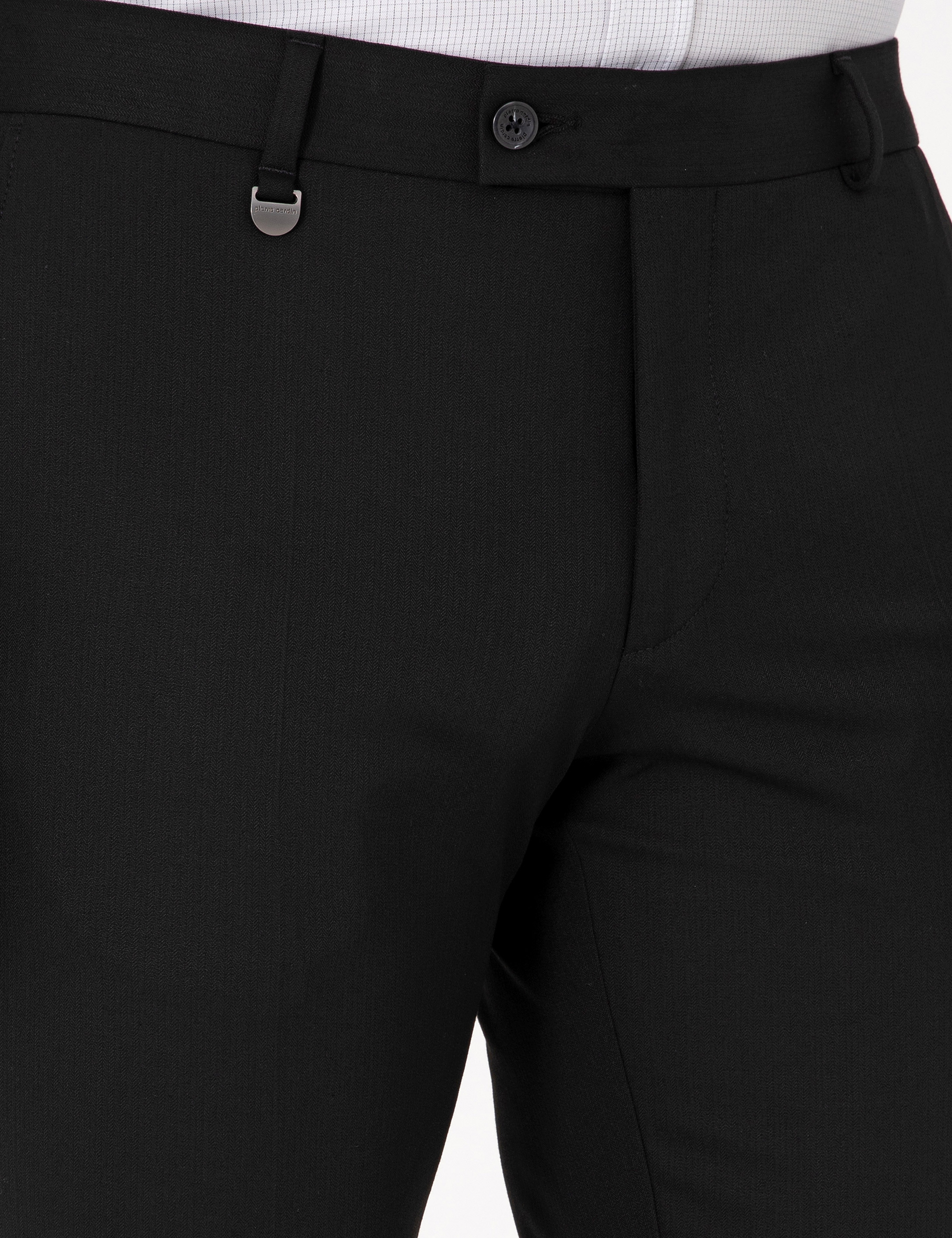 Siyah Slim Fit Kumaş Pantolon