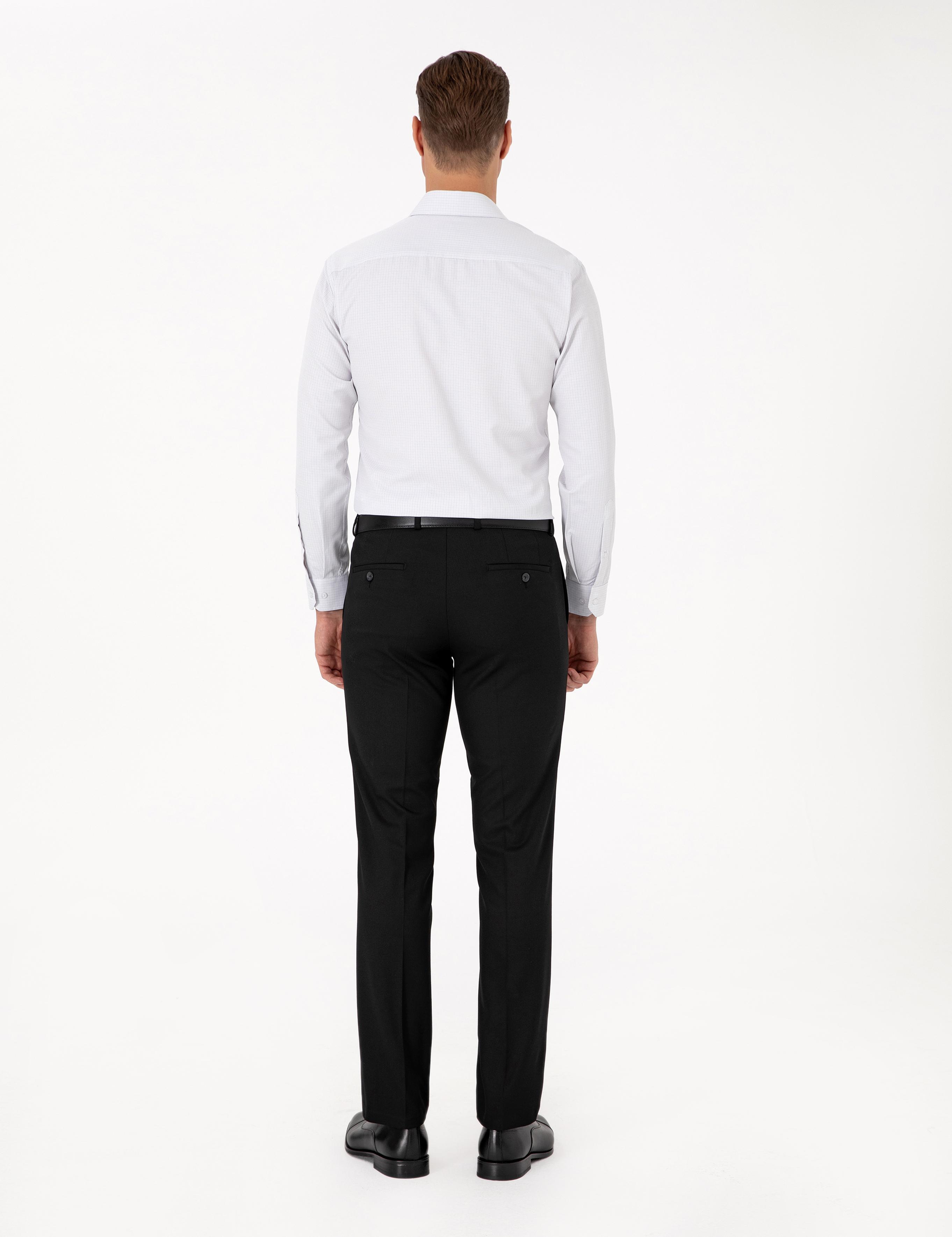 Siyah Slim Fit Kumaş Pantolon