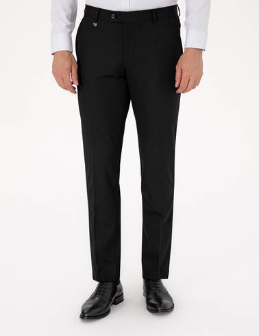 Siyah Slim Fit Kumaş Pantolon