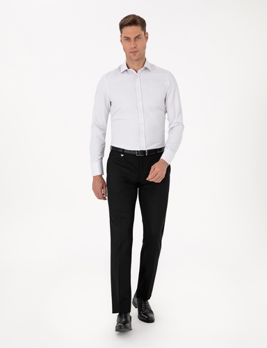 Siyah Slim Fit Kumaş Pantolon