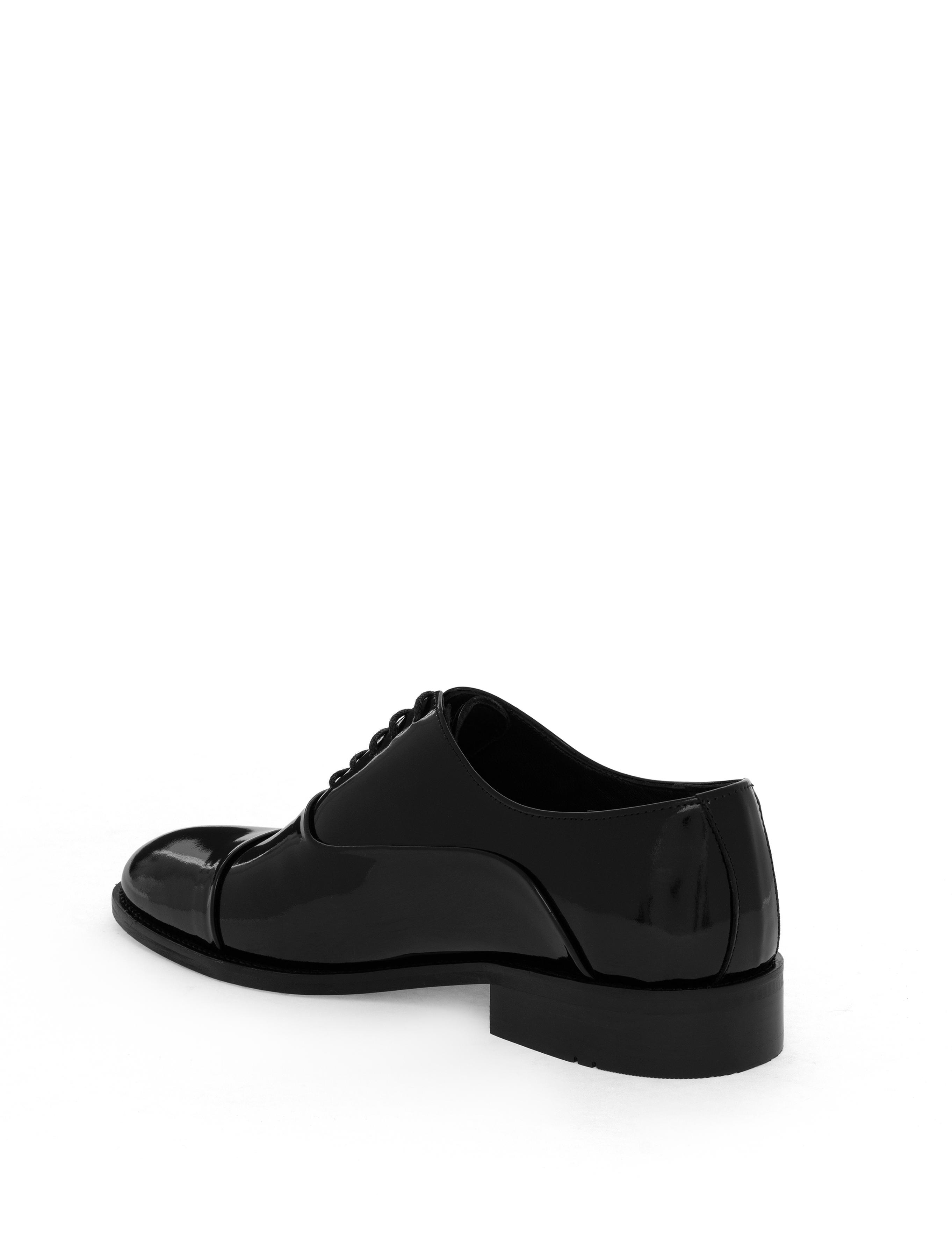 Siyah %100 Deri Microlight Taban Rugan Klasik Ayakkabı