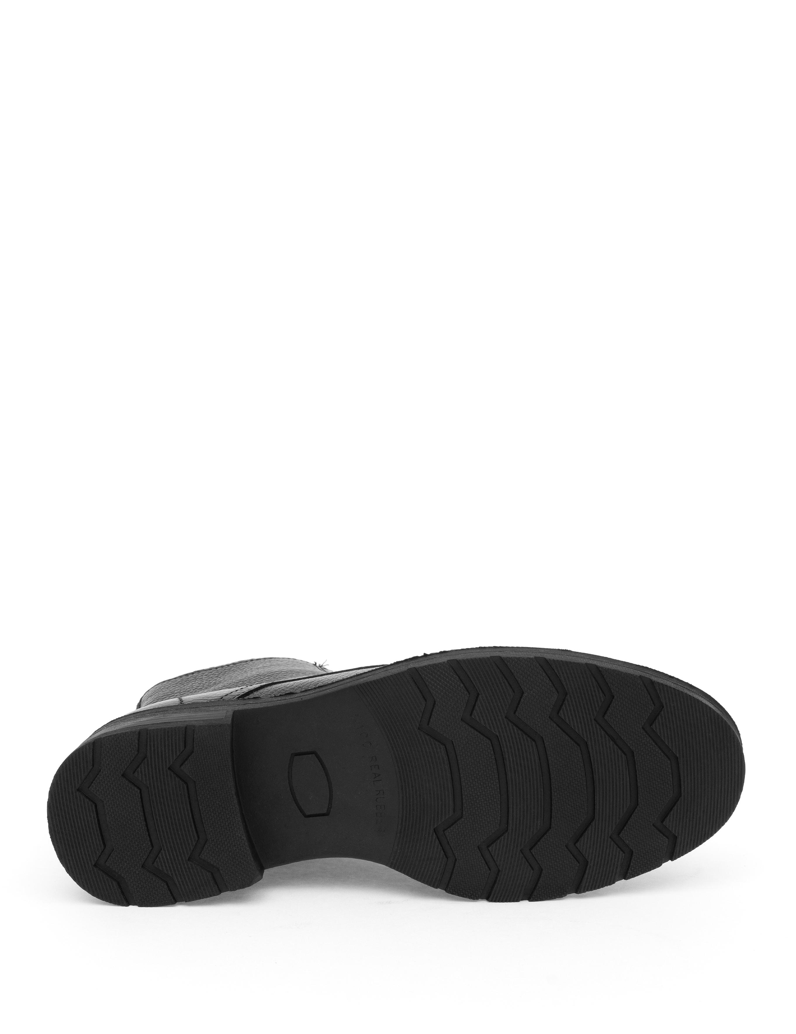 Siyah %100 Deri Kauçuk Taban Bot