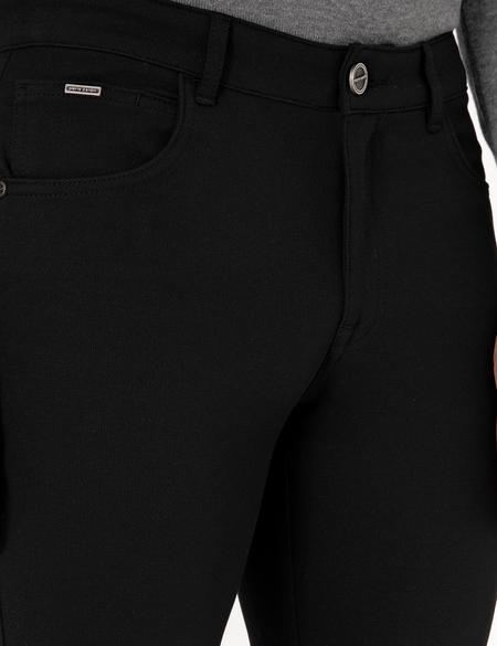 Siyah Slim Fit Kanvas Pantolon - 50310857233