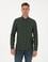 Koyu Haki Slim Fit Uzun Kollu Gömlek