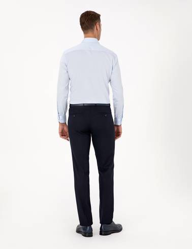 Lacivert Slim Fit Kumaş Pantolon