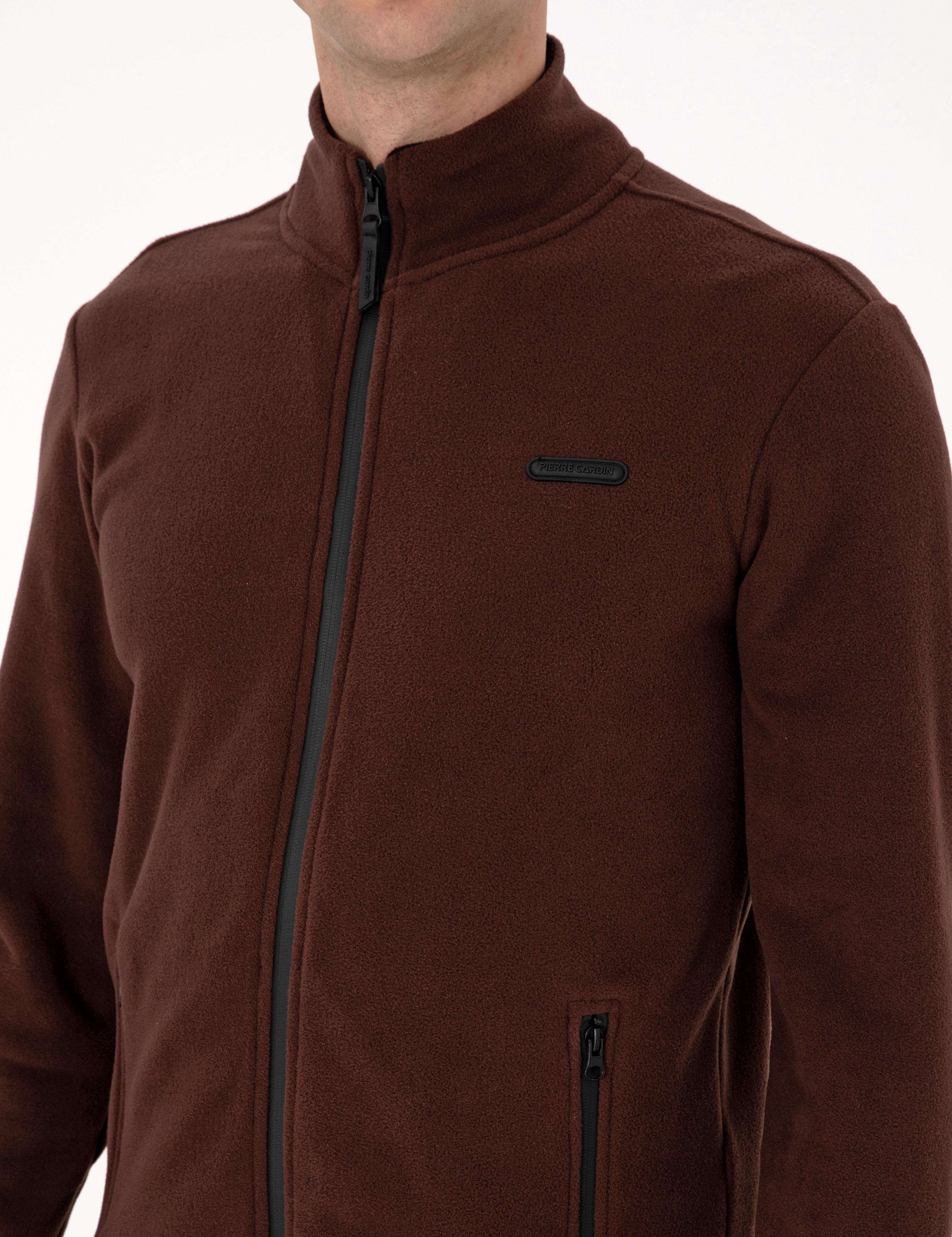 Kahverengi Regular Fit Polar Hırka