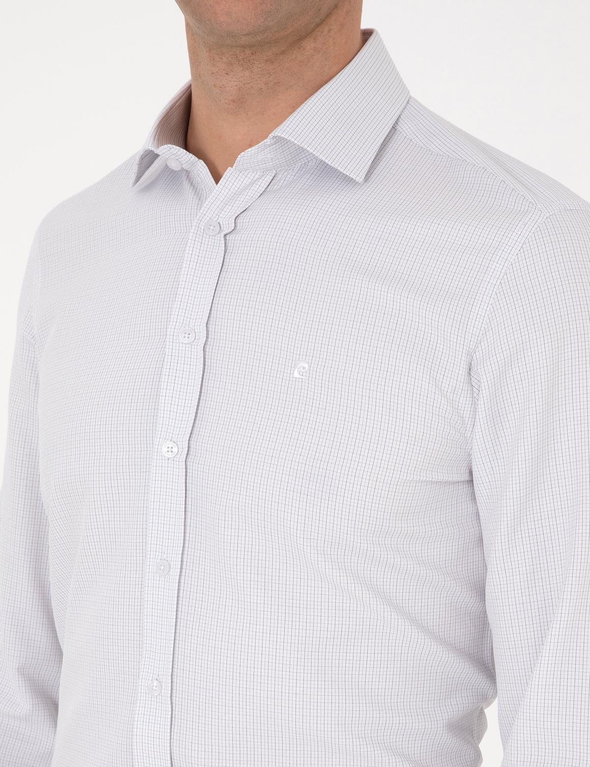 Koyu Haki Slim Fit Uzun Kollu Gömlek - 50315539008