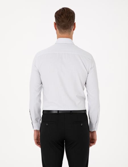 Koyu Haki Slim Fit Uzun Kollu Gömlek - 50315539008