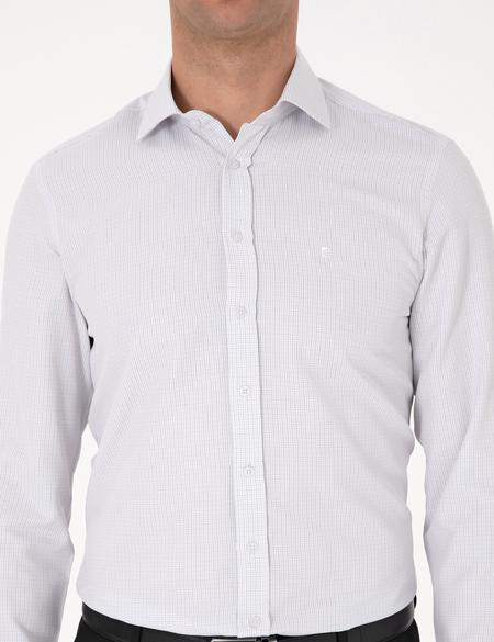 Koyu Haki Slim Fit Uzun Kollu Gömlek - 50315539008