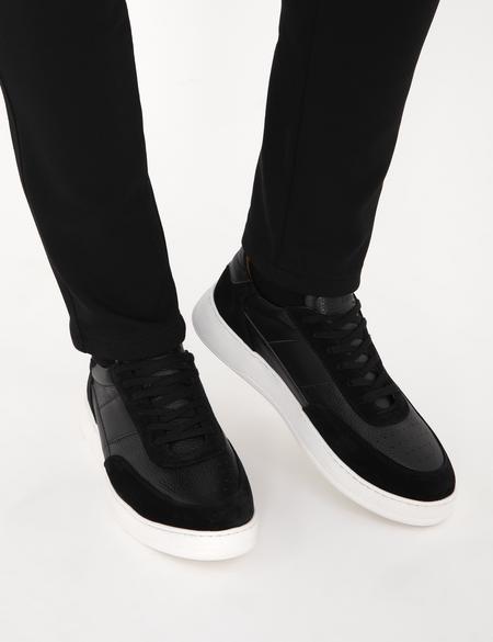 Siyah %100 Deri Casual Ayakkabı - 50315618029