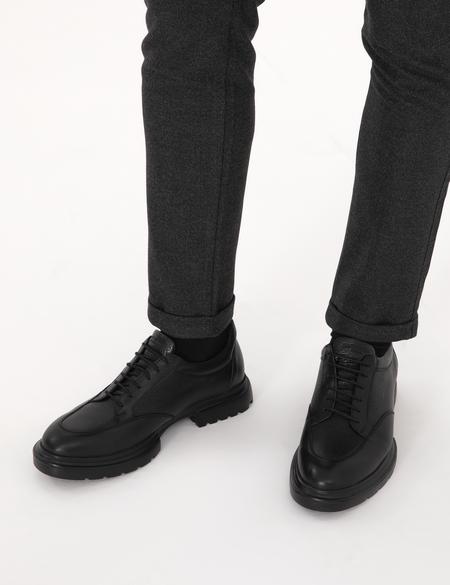 Siyah %100 Deri Casual Ayakkabı - 50315649003