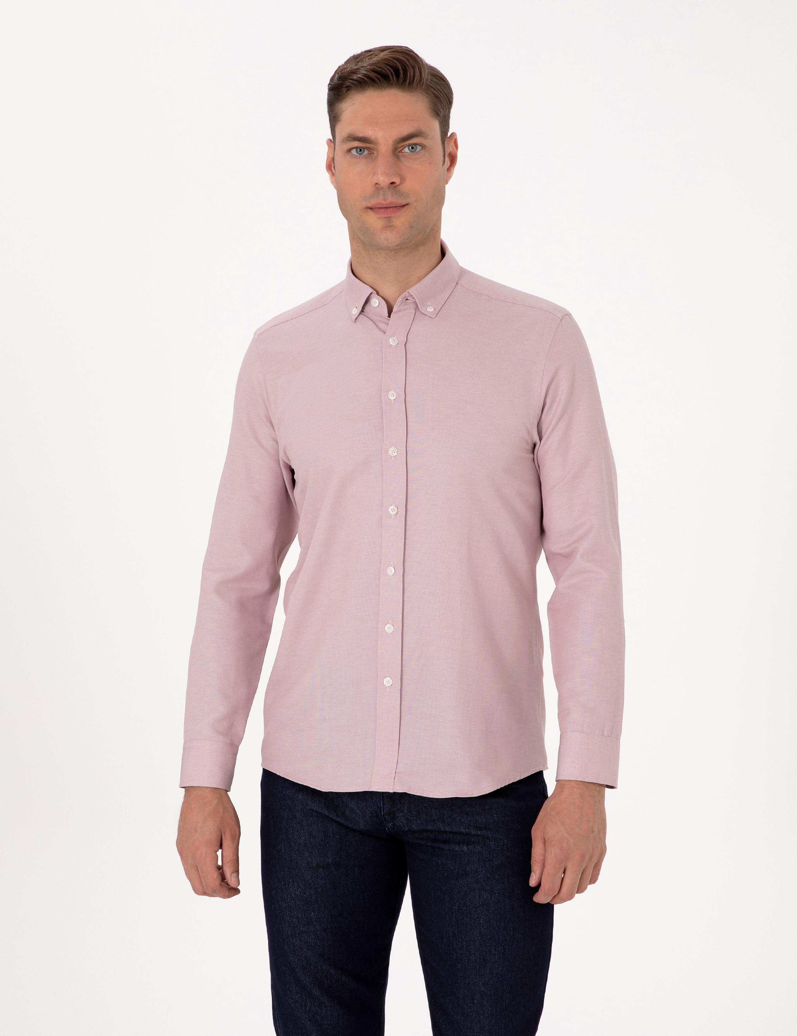 Gül Kurusu Regular Fit Uzun Kollu Gömlek