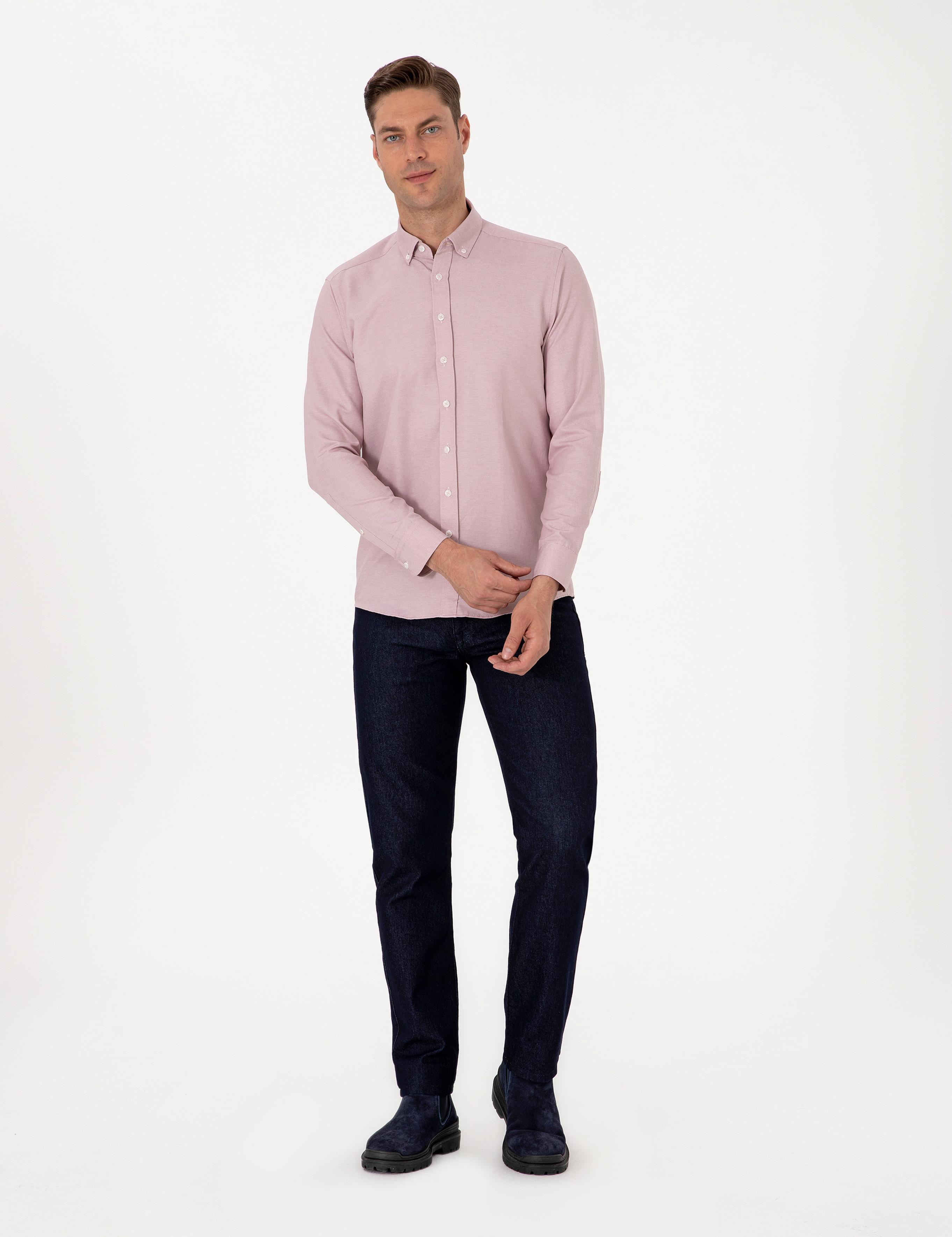 Gül Kurusu Regular Fit Uzun Kollu Gömlek